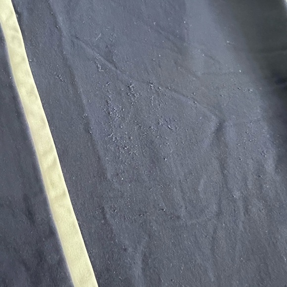 Tracksmith Turnover Track Pants with Off White Side Stripe, zip ankles. Size SM - Picture 9 of 11